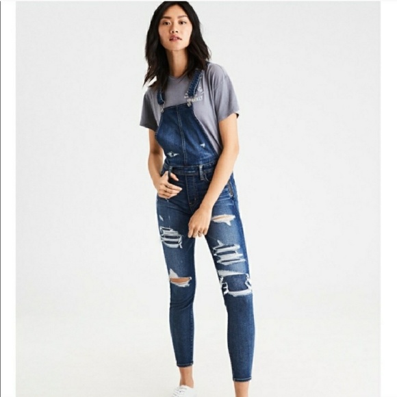 American Eagle Outfitters Denim - American Eagle Outfitter's Distressed Overalls 10